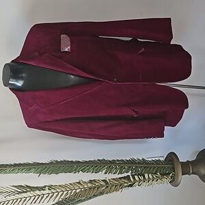The Men's Store Vintage Cranberry Corduroy Blazer